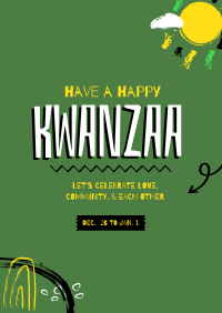 A Happy Kwanzaa Poster