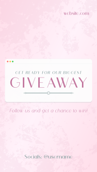 Elegant Chic Giveaway Instagram Story