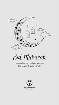 Magical Moon Eid Mubarak Instagram Story
