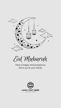 Magical Moon Eid Mubarak Instagram Story