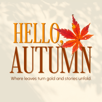 Cozy Autumn Greeting Instagram Post Image Preview