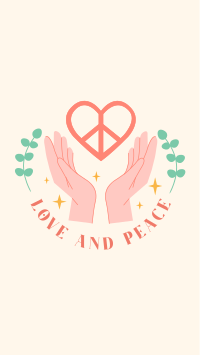 Love and Peace Facebook Story