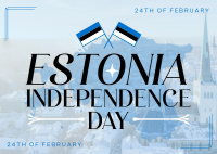 Majestic Estonia Independence Day Postcard