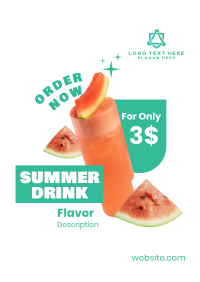 Summer Drink Flavor  Flyer