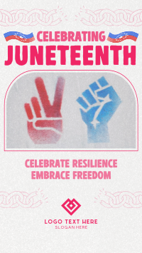 Rustic Juneteenth Greeting Instagram Reel Image Preview