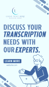 Transcription Experts Instagram Reel Image Preview