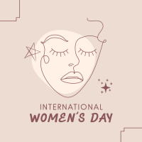 International Women's Day Illustration Instagram Post