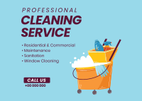 Cleaning Professionals Postcard