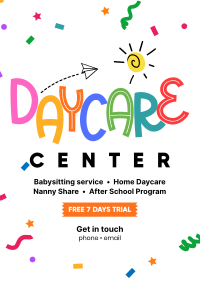 Cute Daycare Poster