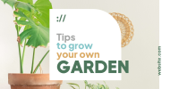 Garden Tips Twitter Post Design