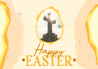 Religious Easter Postcard