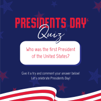Presidents Day Pop Quiz Instagram Post