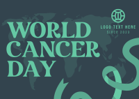Cancer Awareness Day Postcard Design
