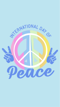 Peace Day Symbol Facebook Story