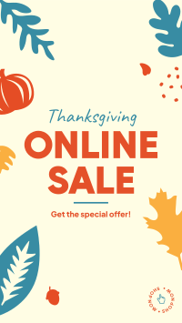 Thanksgiving Online Sale Instagram Story