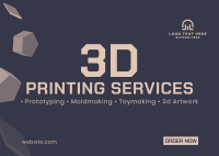 3d Printing Business Postcard