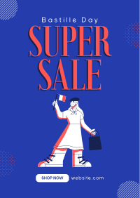 Super Bastille Day Sale Poster