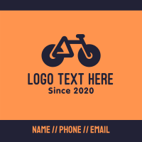 Modern Geometric Bike Business Card Image Preview