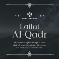 Peaceful Lailat Al-Qadr Instagram Post