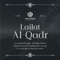 Peaceful Lailat Al-Qadr Instagram Post Image Preview