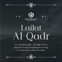 Peaceful Lailat Al-Qadr Instagram Post Image Preview