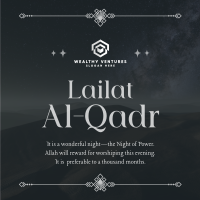 Peaceful Lailat Al-Qadr Instagram Post Image Preview