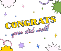 Congrats To You! Facebook Post