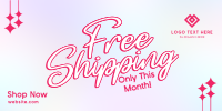 Sparkly Shipping Promo Twitter Post