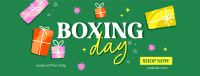 Playful Boxing Day Facebook Cover