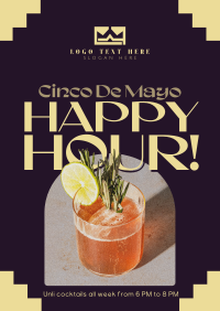 Cinco De Mayo Happy Hour Flyer
