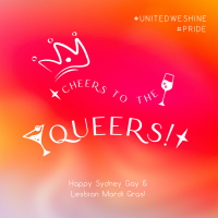 Cheers Queers Mardi Gras Instagram Post Image Preview