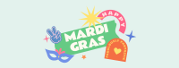 Happy Mardi Gras Facebook Cover Design