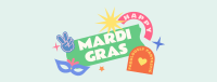 Happy Mardi Gras Facebook Cover Image Preview