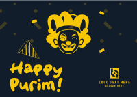 Purim Day Postcard