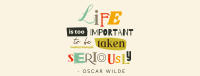 Life is Important Quote Facebook Cover Image Preview