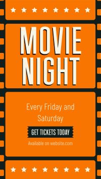 Movie Night Strip Facebook Story