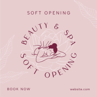 Spa Soft Opening  Instagram Post