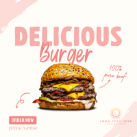 Burger Hunter Linkedin Post Design