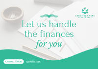 Finance Consultation Services Postcard