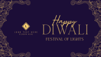 Elegant Diwali Frame Facebook Event Cover