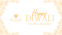 Elegant Diwali Frame Facebook Event Cover