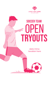 Soccer Tryouts Facebook Story