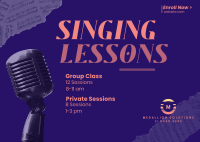 Singing Lessons Postcard