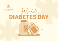 World Diabetes Day Postcard example 3