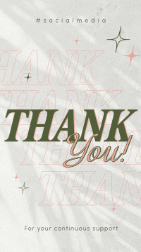 Simplistic Thank You Instagram Reel Image Preview