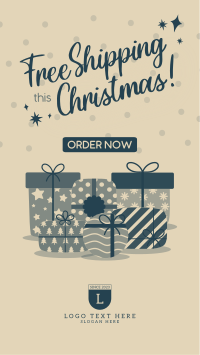 Modern Christmas Free Shipping Instagram Reel