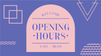 New Opening Hours Facebook Event Cover
