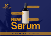 Organic Skin Serum Postcard Design