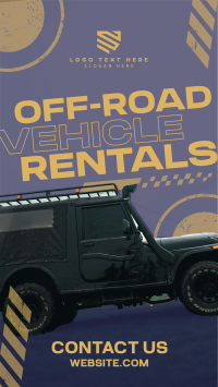 Off-road Vehicle Rentals Instagram Story Design