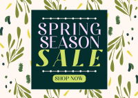 Spring Season Sale Postcard